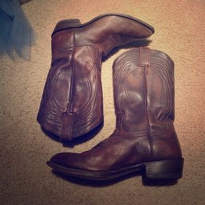 frye wide calf boots size 10